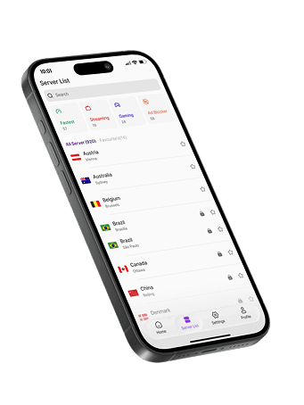DodgeVPN App Mockup